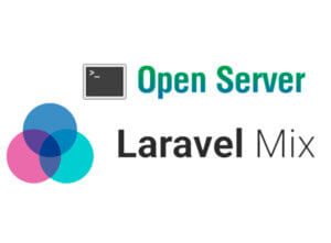 Фото: npm node, Open Sever и Laravel Mix